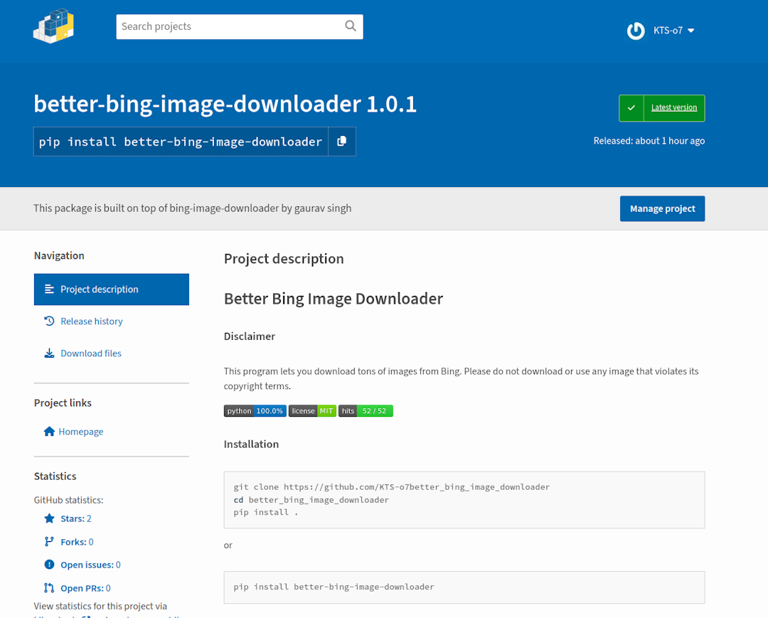 Better Bing Image Downloader